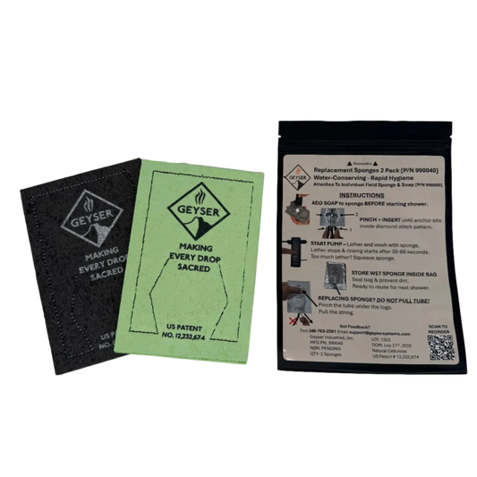 Field Hygiene Sponges - 2 pack