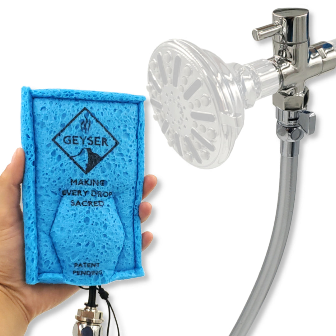 Geyser EcoShower | Installs Behind Shower Head | Full Kit
