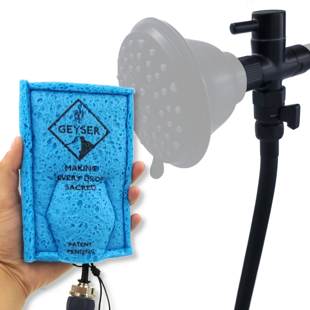 Geyser EcoShower | Installs Behind Shower Head | Full Kit